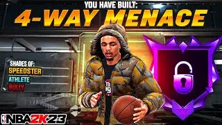 NEW “4-WAY MENACE” IS GAME-BREAKING IN NBA 2K23! *NEW* BEST RARE POINT GUARD IN NBA 2K23!
