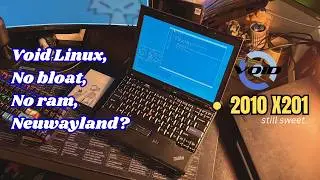 My new favorite tiny laptop from 2010 (Thinkpad X201, Void Linux)