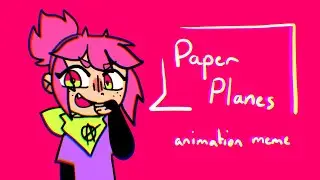 paper planes animation meme (flipaclip) [flash warning]