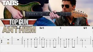 Harold Faltermeyer - Top Gun Anthem | Guitar cover WITH TABS | Steve Stevens GUITAR