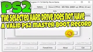 The selected hard drive does not have a valid ps2 master boot record