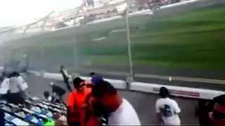 NASCAR Fans Injured By Flying Tire (HD) *Raw Footage* 2013