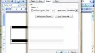 Word 3421 Modify row and column dimensions in a table Microsoft Word 2003 ECDL ITQ2