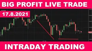 Live Intraday trading on 17.8.2021  Big Profit In Stock Market | In Hindi