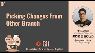 Picking Changes From Different Branch On Git | Hands-on Git Series | Yoohoo Git
