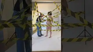 Bastidores ideia para fotos gestante