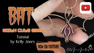 Cute, Big Eared Bat Pendant Tutorial by Kelly Jones.