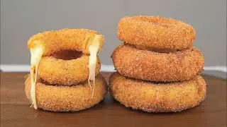 Луковые кольца в кляре с сыром внутри