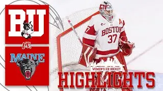 Highlights: Women's Ice Hockey vs. Maine (10/19/24)