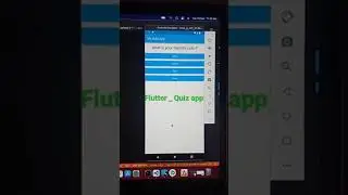 Flutter||Quiz app || Trending technology
