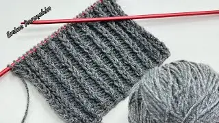 Very easy two needle knitting pattern for beginners