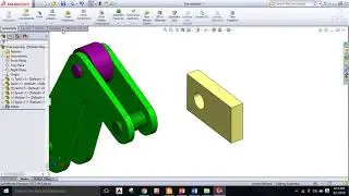 Solidworks Tutorial: Width mate in solidworks