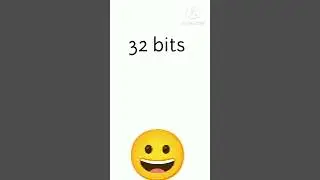 64 bits 32 bits 16 bits 8 bits 4 bits 2 bits 1 bit (emoji version) 