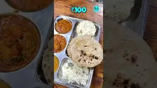 Unlimited Rajastani Thali At ₹100 In  Ghatkopar | Curly Tales #shorts