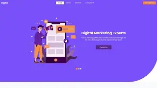 Step-by-Step Tutorial: Creating a Digital Marketing Website in HTML CSS and JavaScript | Source code