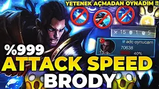 BRODY ATTACK SPEED KAS VE YETENEK AÇMADAN OYNA ? Jin Adc | Mobile Legends