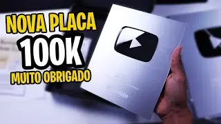 MENORZINHA! UNBOXING DA NOVA PLACA DE 100K DO YOUTUBE - OBRIGADO A TODOS VOCÊS