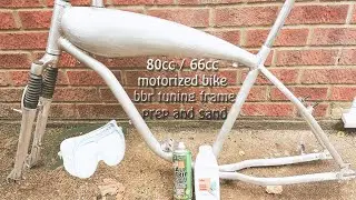 How to prep your 80cc motorised bicycle frame ready for paint