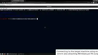 Services Exploitation: WinRM: Evil-WinRM Invoke-PS-Script