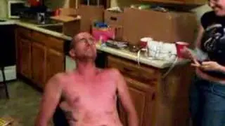 Robs Chest waxing ceremony 6 of 6
