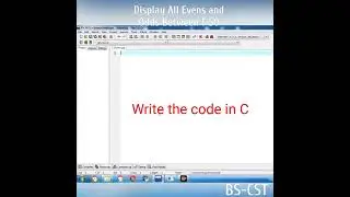 Display All Even and Odd Numbers in C Programming Language #shorts