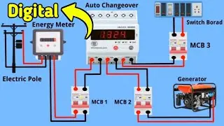 Auto Change Over Switch Connection || Automatic Changeover Switch (ATS) for Single Phase Generator