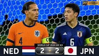 Netherlands Vs Japan 2-2 Tie | All Goals & Key Moments Highlights | FIFA World Cup 2026