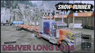 SNOWRUNNER Timber for the West camp { Deliver LONG LOGS } | Logitech G29 + Shifter | AKSR GAMING YT
