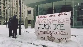 BLMщики атаковали здание иммиграционной службы Сиэтла. К счастью, только снежками