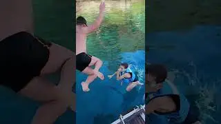 на яхте с детьми#shorts
