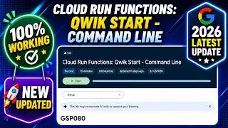 Cloud Run Functions: Qwik Start - Command Line | GSP080