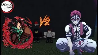 Sun Breathing VS Akaza ( DEMONFALL ROBLOX )