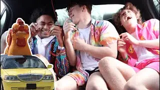 Having Fun in a Chicken Limo!