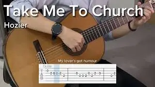 Take Me To Church by Hozier (EASY Guitar Tab)
