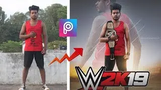 WWE 2k19 || How To Edit A Gaming Poster In Pics Art || By Sony Jackson