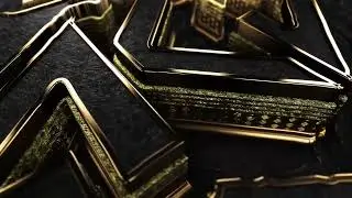 Black Gold 3D INTRO Video - After Effects - Element 3D