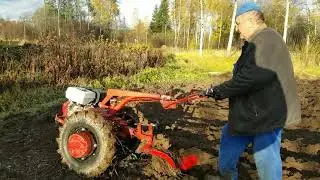 16.10.2021. Часть 2 .Пашу первый раз в жизни мотоблоком МТЗ 09Н.