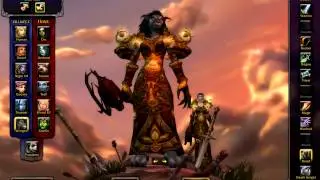 [World of Warcraft MoP] - first look (character selection)