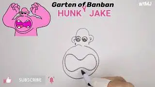 [반반의 유치원 ] 헌키 제이크 그리기 | How to draw HUNKY JAKE - GARTEN OF BANBAN