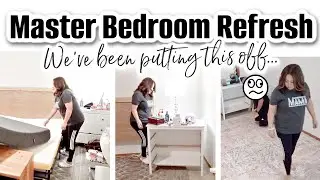 Master Bedroom Refresh. We've Been Putting this Off. Getting Organized in Small Home. Otter Spirit.