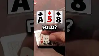 💥AK! Me sale Top Pair Top Kicker y sufro! 😰 #poker #casino #lasvegas