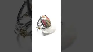 Bague argent, Jaspe Noreena 7.5 ct