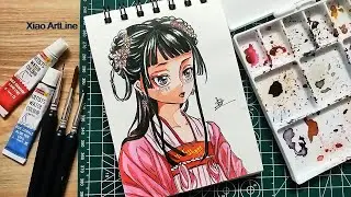 Maomao from Apothecary Diaries / easy anime Tutorial/Step by step anime /  cute maomao