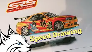 SRS Street Race Syndicate Nissan Skyline R34 SPEED DRAWING