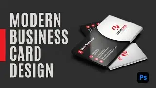 Modern Business Card Design in Photoshop | বিজনেস কার্ড ডিজাইন | Visiting Card Design