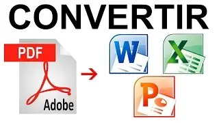 COMO CONVERTIR UN ARCHIVO PDF A WORD/EXCEL/POWER POINT SIN PROGRAMAS  2017