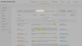 PrivateEquityInfo.com - Saving Searches and Creating Alerts