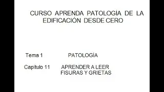 APRENDER A LEER FISURAS Y GRIETAS
