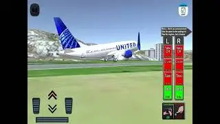 Flight 737 Maximum United Airlines Landing At Winnipeg Airport #boeing