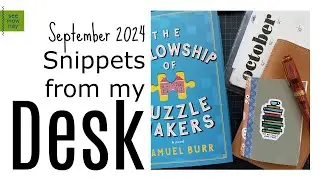 Snippets from My Desk: October Project, Pen Cleaning, &Liebe Weeks Cover, Reading Journal CatchUp